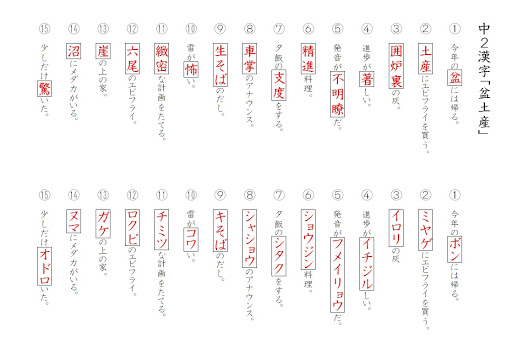 国語の定期試験で 漢字を落としちゃってもったいない を繰り返す子の勉強方法 E D O 進学センター 高円寺で25年の実績
